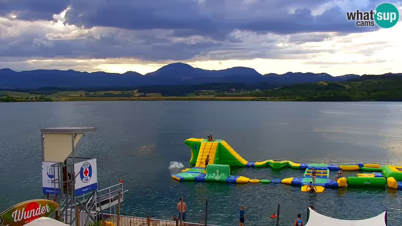 Webcam lago Velenje – Vista en directo desde Velenje Beach