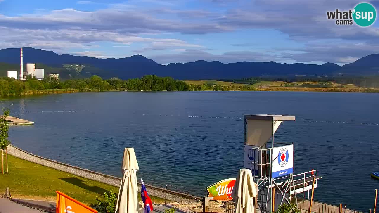 Webcam lac de Velenje – Vue en direct depuis Velenje Beach