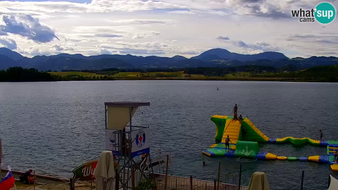 Webcam lac de Velenje – Vue en direct depuis Velenje Beach