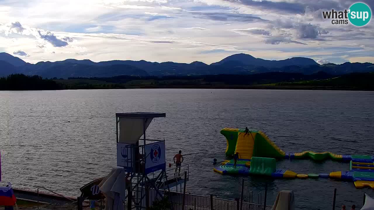 Webcam lac de Velenje – Vue en direct depuis Velenje Beach