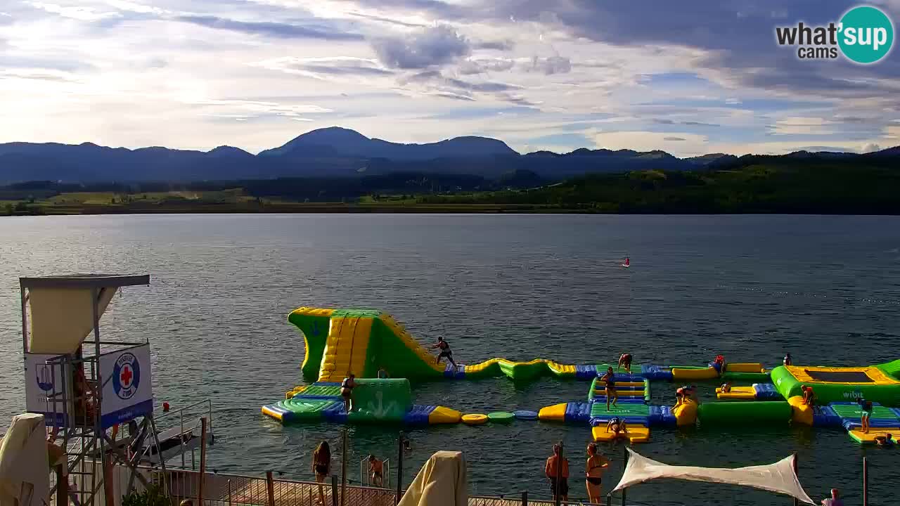 Webcam lac de Velenje – Vue en direct depuis Velenje Beach