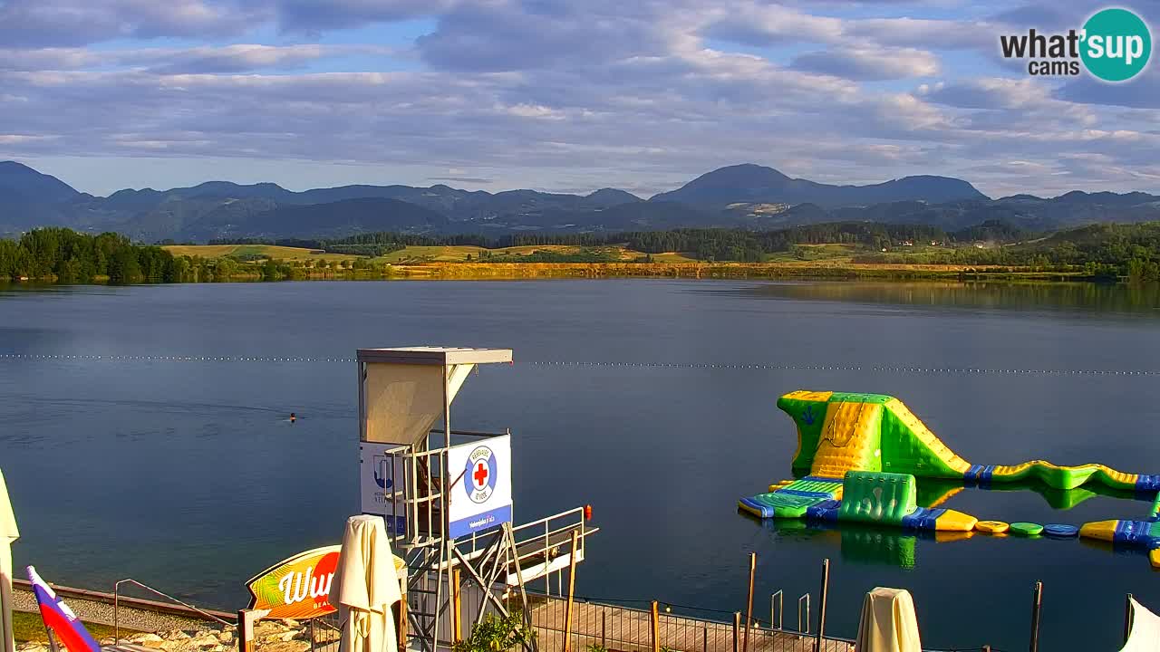 Webcam lago Velenje – Vista en directo desde Velenje Beach