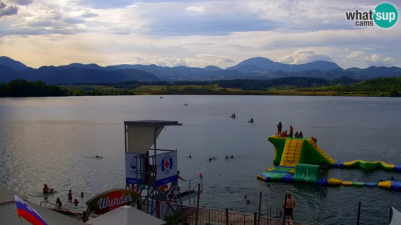 Web kamera Velenjsko jezero – Plaža Velenje uživo