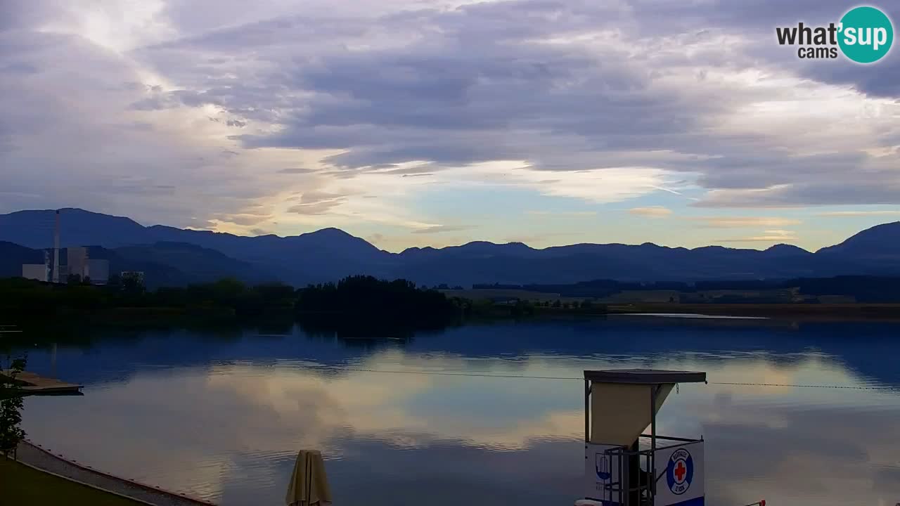 Webcam lago Velenje – Vista en directo desde Velenje Beach