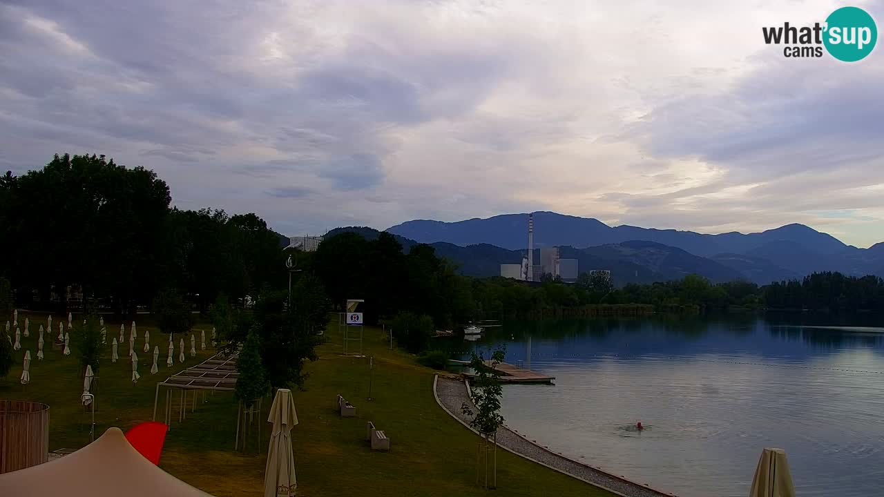 Webcam lago Velenje – Vista en directo desde Velenje Beach