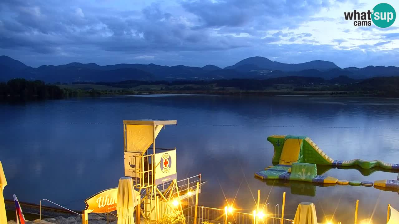 Webcam lago Velenje – Vista en directo desde Velenje Beach