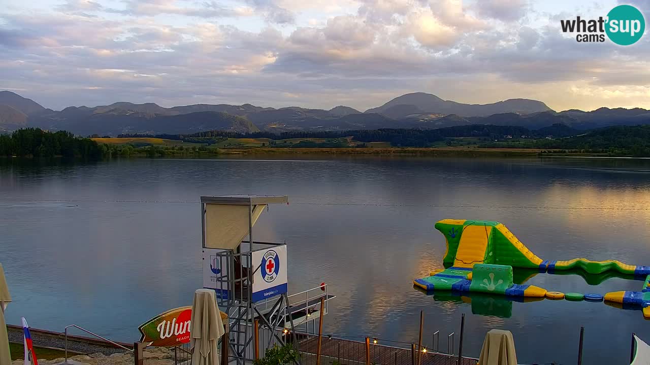 Webcam lago Velenje – Vista en directo desde Velenje Beach