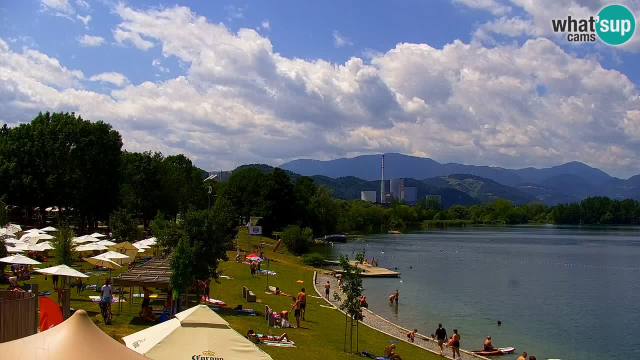 Webcam Lago di Velenje – Spiaggia di Velenje in diretta
