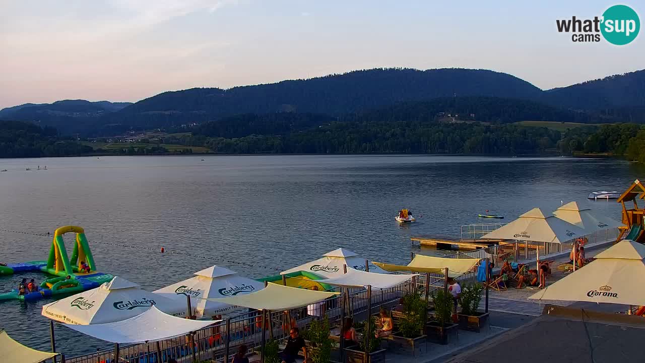 Webcam lago Velenje – Vista en directo desde Velenje Beach