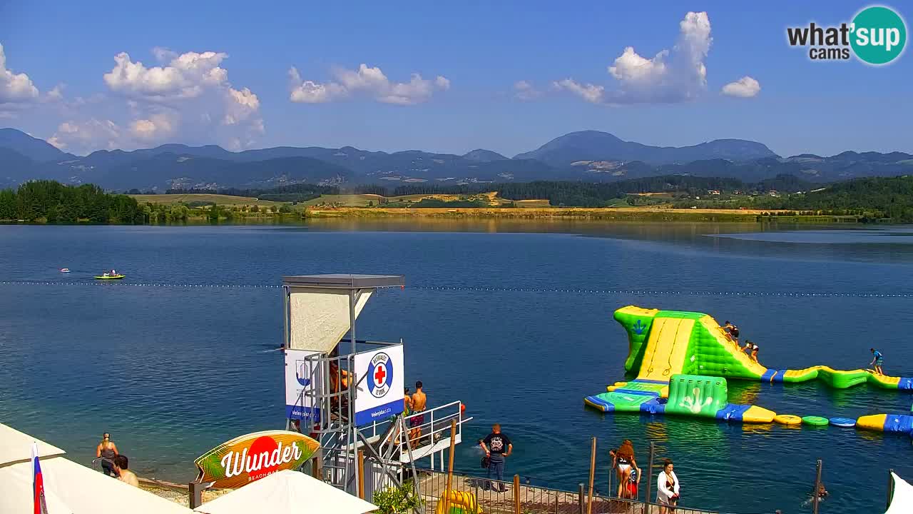 Webcam lago Velenje – Vista en directo desde Velenje Beach