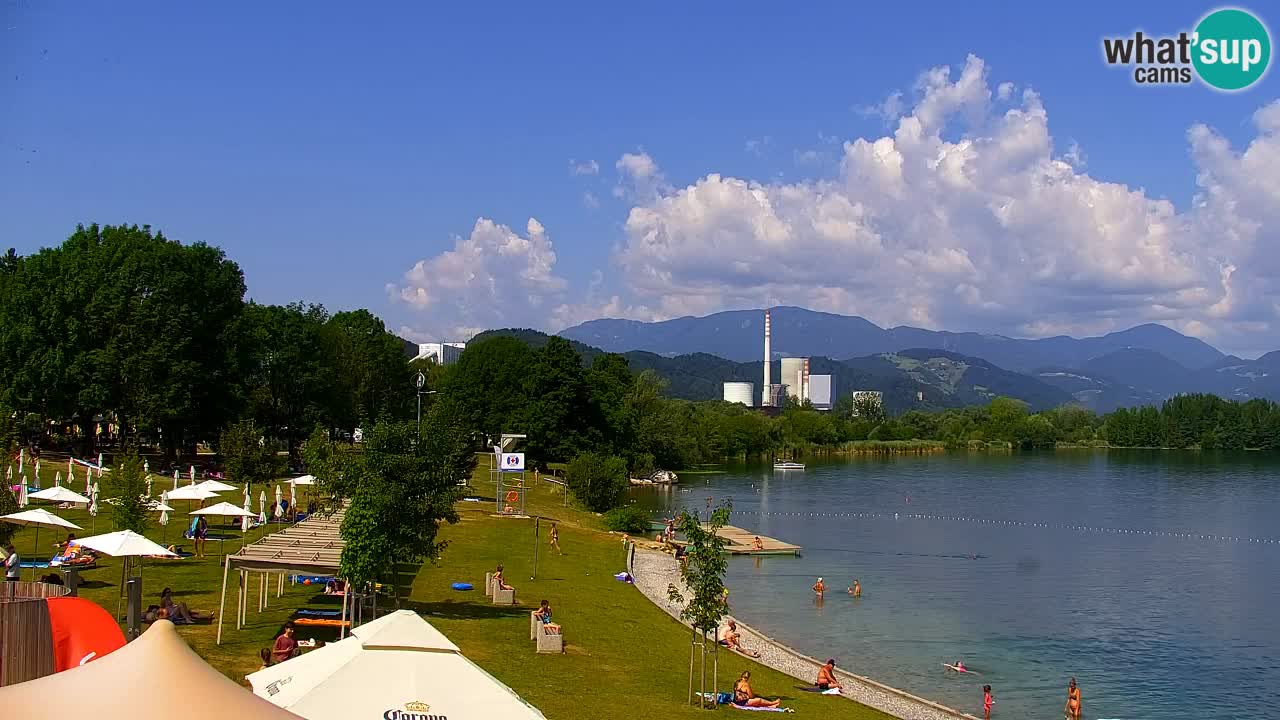 Web kamera Velenjsko jezero – Plaža Velenje uživo