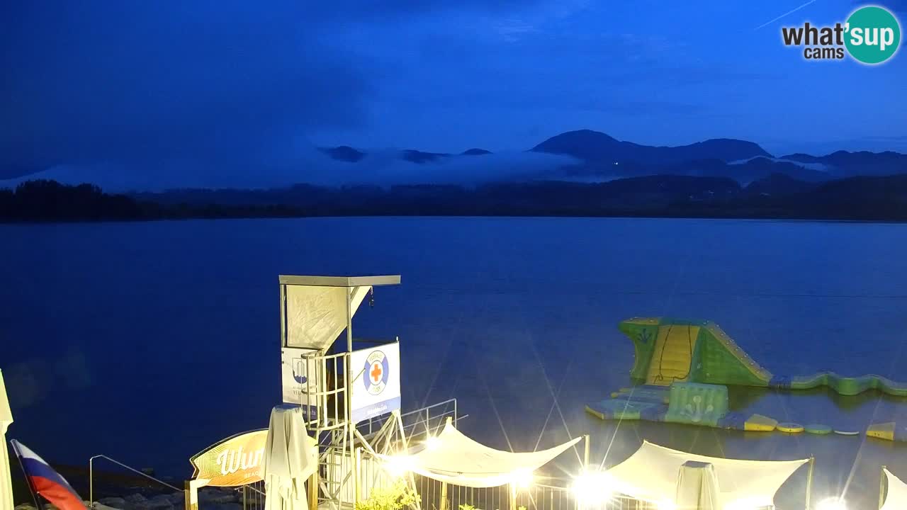 Webcam lago Velenje – Vista en directo desde Velenje Beach
