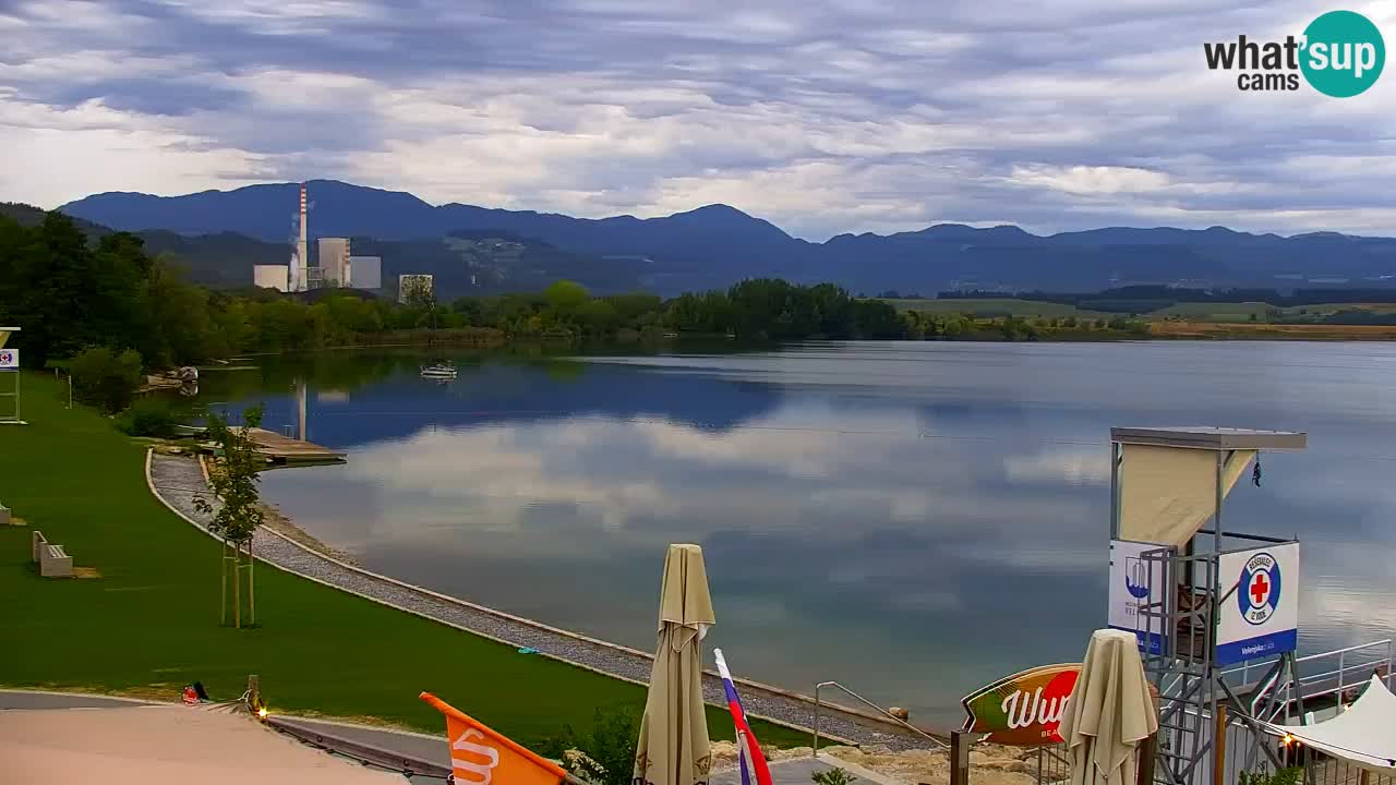 Webcam lago Velenje – Vista en directo desde Velenje Beach
