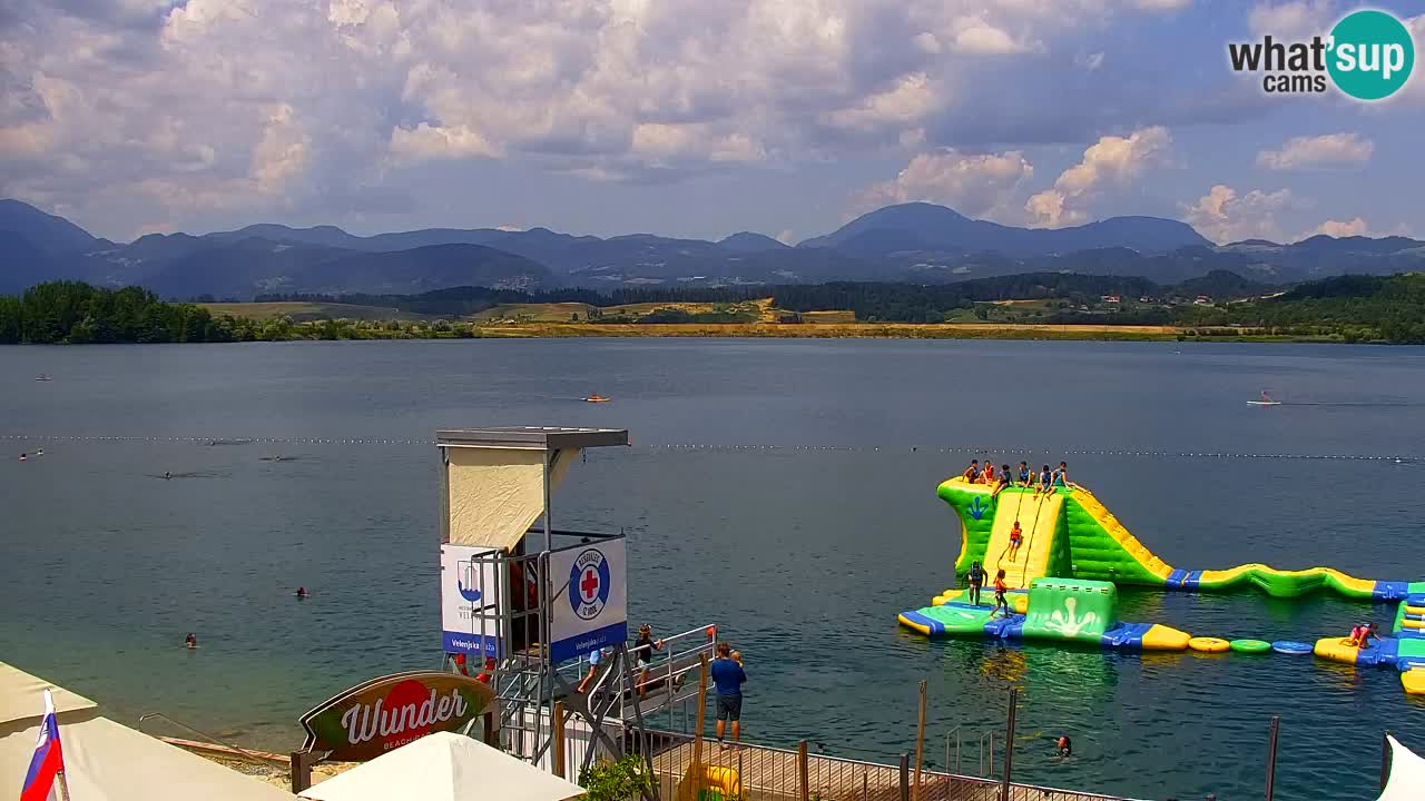 Webcam lac de Velenje – Vue en direct depuis Velenje Beach