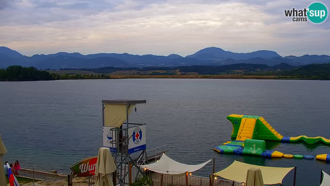 Webcam lago Velenje – Vista en directo desde Velenje Beach