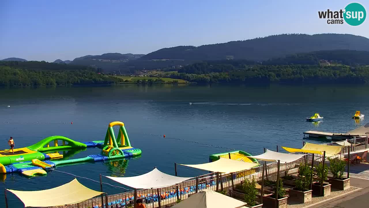 Spletna kamera Velenjsko jezero – Pogled v živo z Velenjske plaže