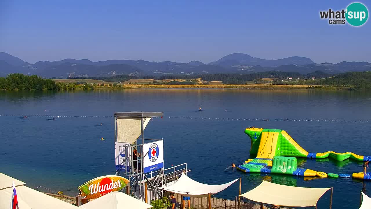 Webcam lac de Velenje – Vue en direct depuis Velenje Beach