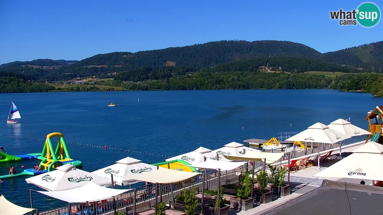 Webcam lago Velenje – Vista en directo desde Velenje Beach