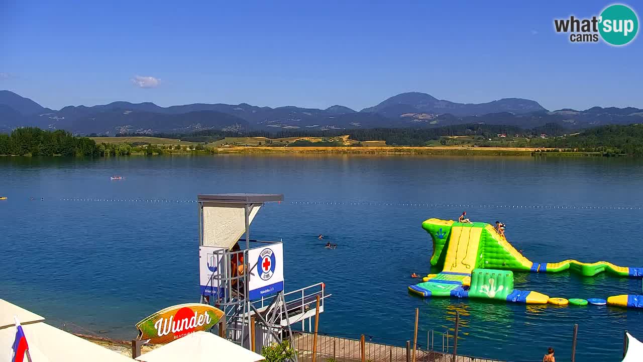 Webcam lago Velenje – Vista en directo desde Velenje Beach