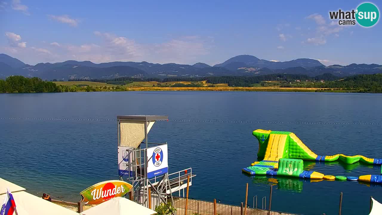 Webcam lago Velenje – Vista en directo desde Velenje Beach