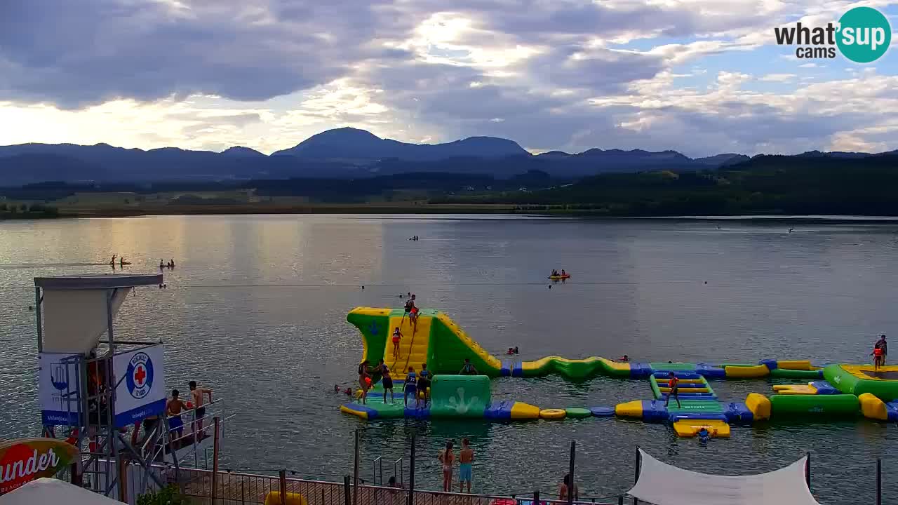 Web kamera Velenjsko jezero – Plaža Velenje uživo