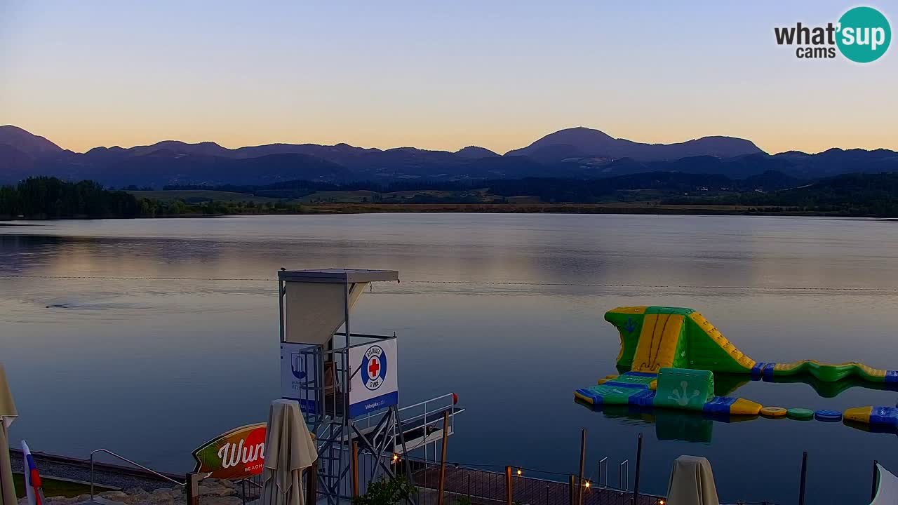 Webcam Lago di Velenje – Spiaggia di Velenje in diretta