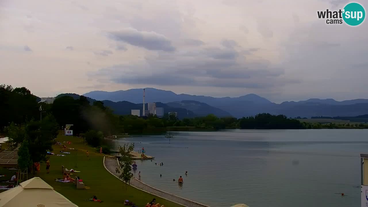 Webcam lago Velenje – Vista en directo desde Velenje Beach