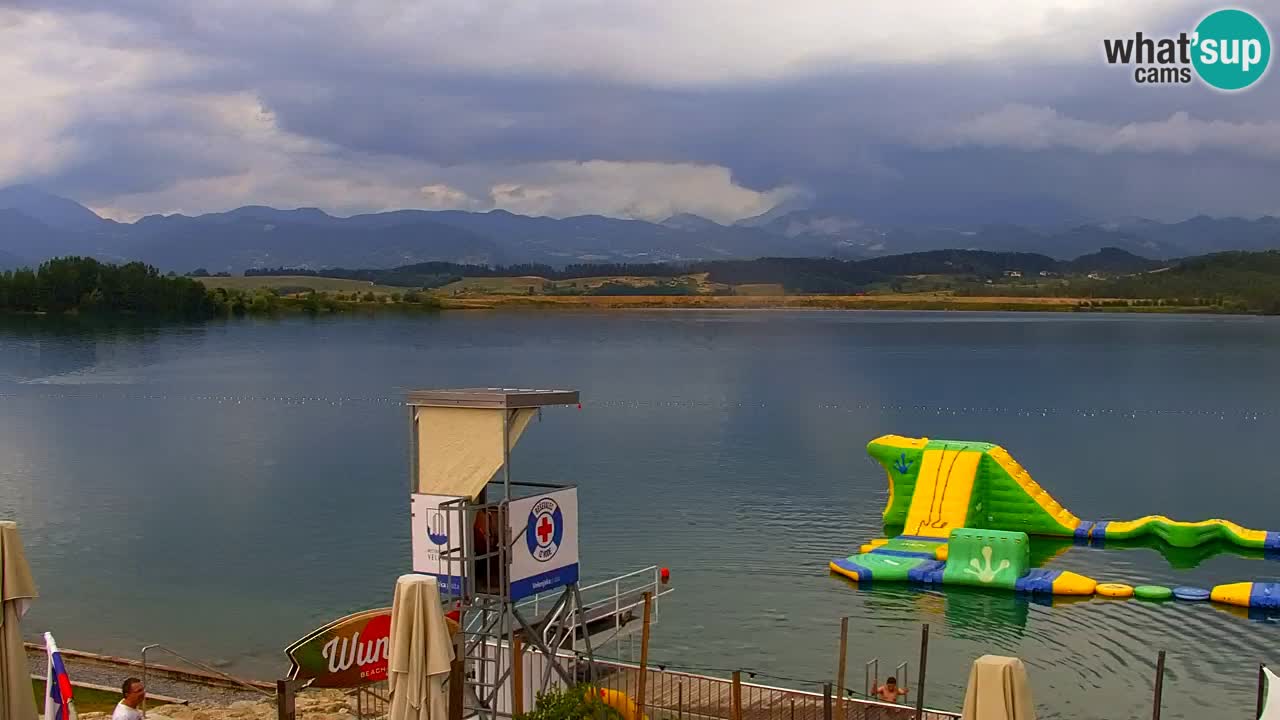 Webcam lago Velenje – Vista en directo desde Velenje Beach