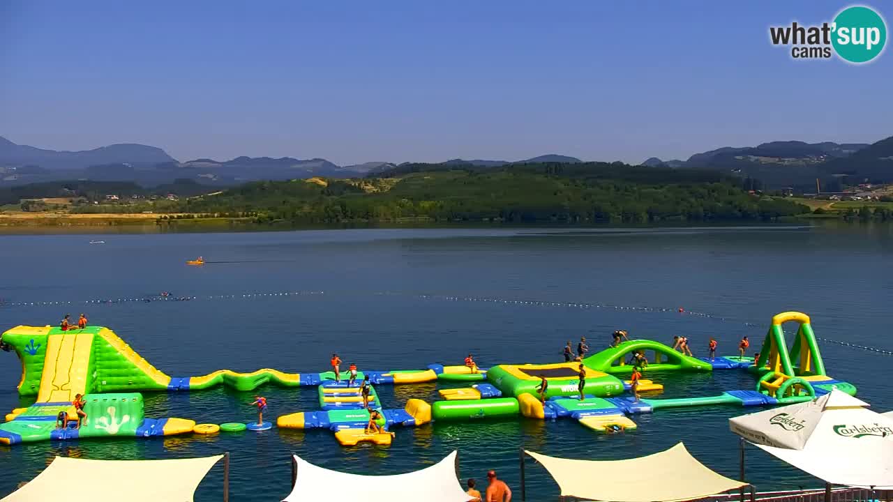 Webcam lac de Velenje – Vue en direct depuis Velenje Beach