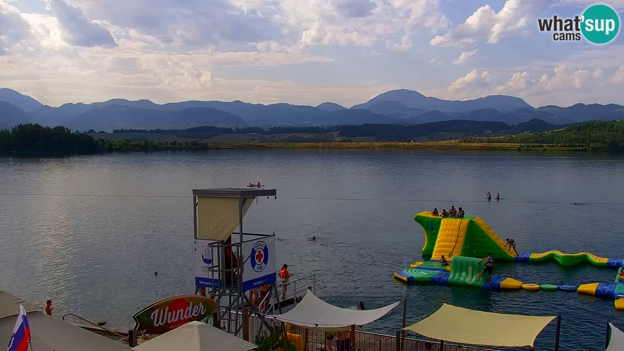 Webcam lac de Velenje – Vue en direct depuis Velenje Beach