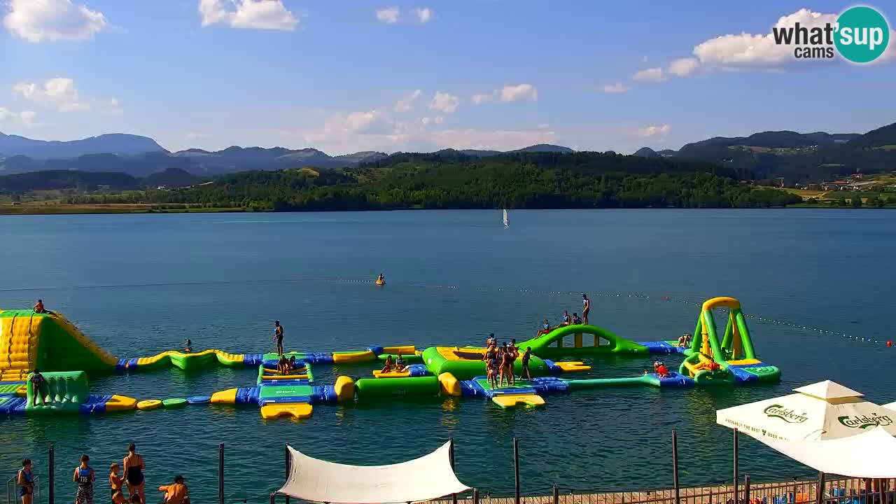 Web kamera Velenjsko jezero – Plaža Velenje uživo