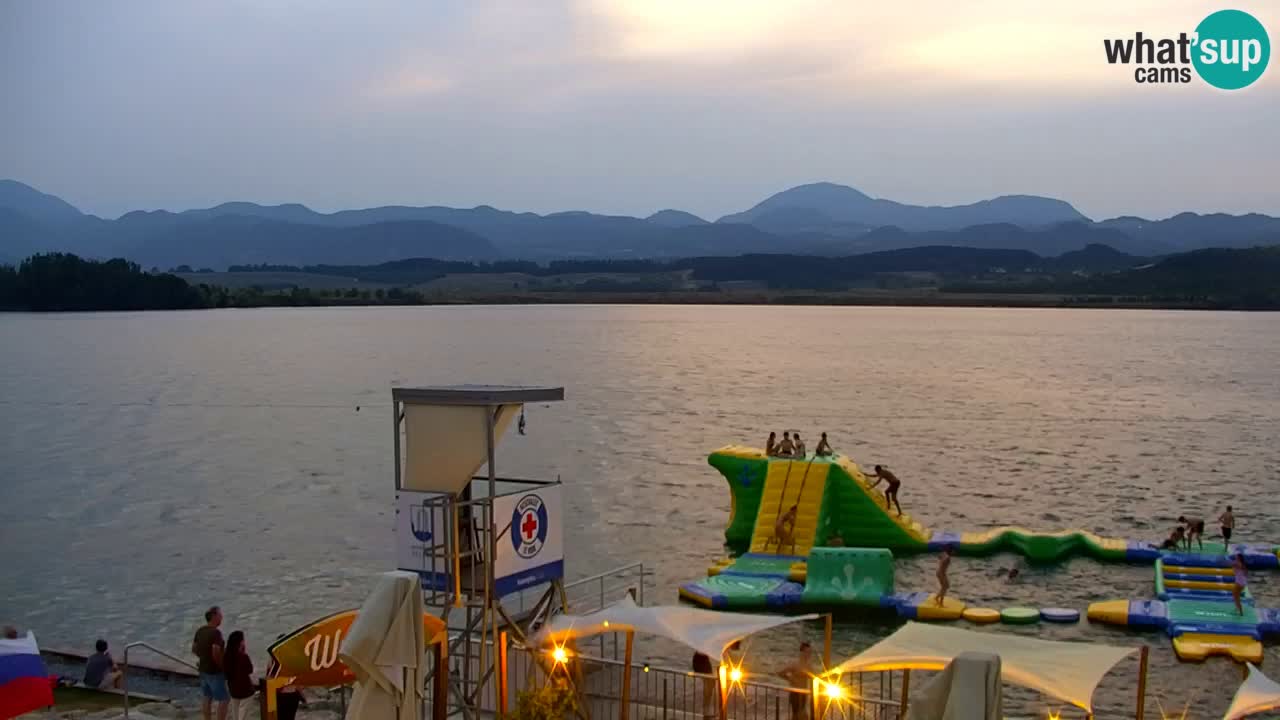 Webcam lago Velenje – Vista en directo desde Velenje Beach