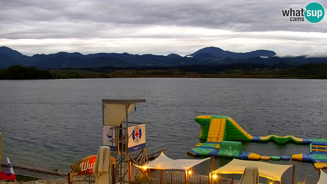 Webcam lago Velenje – Vista en directo desde Velenje Beach