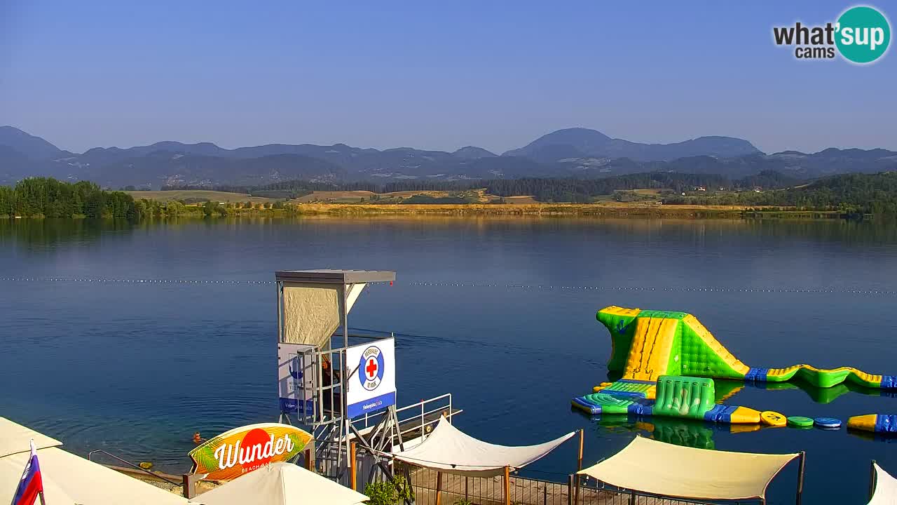 Webcam Lago di Velenje – Spiaggia di Velenje in diretta