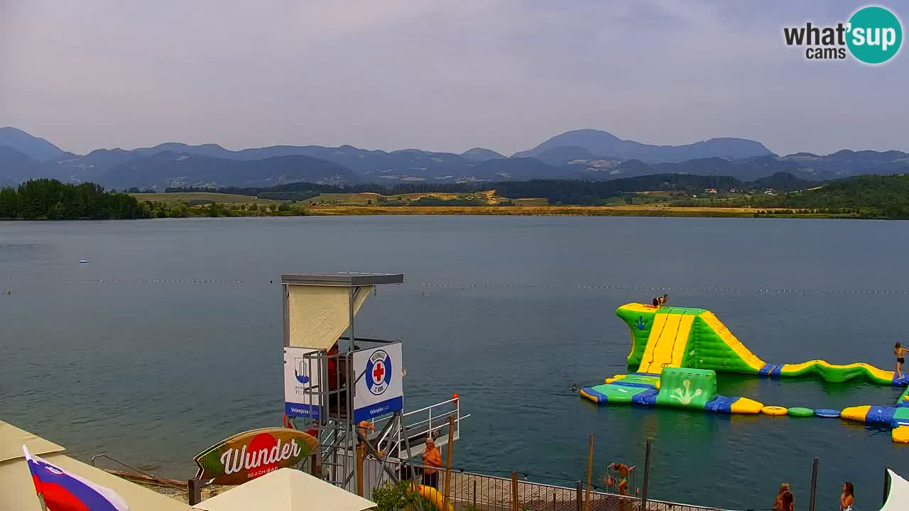 Webcam lago Velenje – Vista en directo desde Velenje Beach