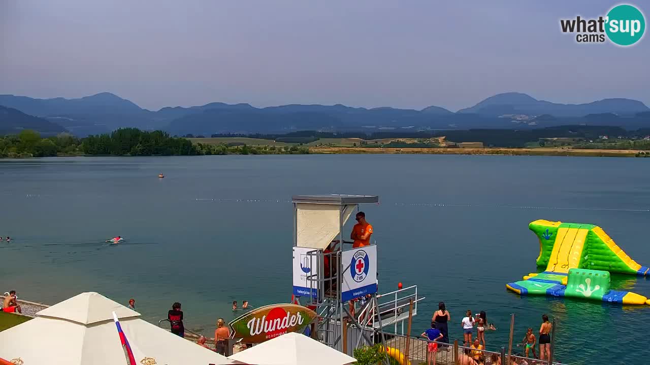 Webcam lac de Velenje – Vue en direct depuis Velenje Beach