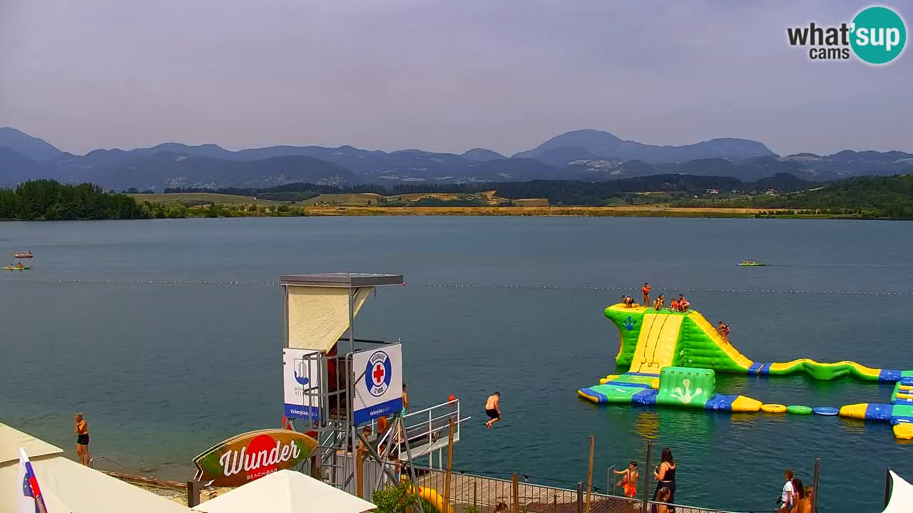 Webcam lago Velenje – Vista en directo desde Velenje Beach