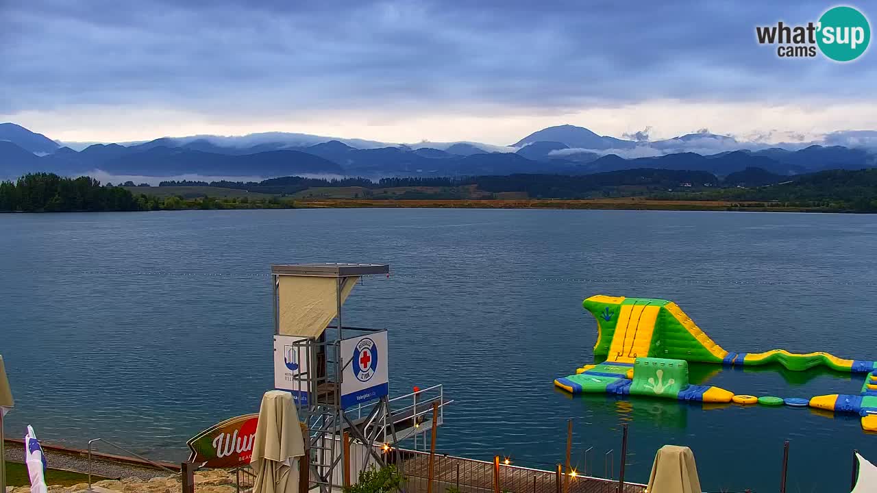 Webcam lac de Velenje – Vue en direct depuis Velenje Beach