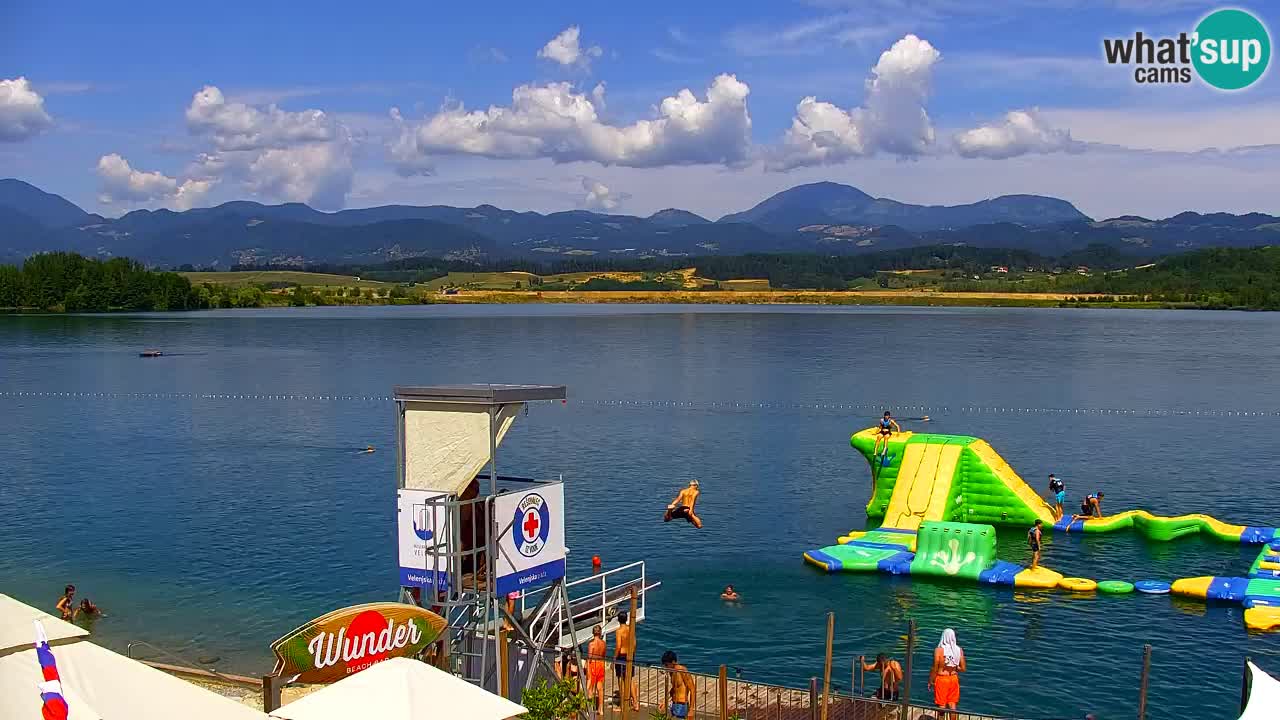 Webcam lac de Velenje – Vue en direct depuis Velenje Beach