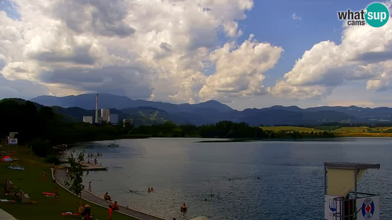 Webcam lac de Velenje – Vue en direct depuis Velenje Beach