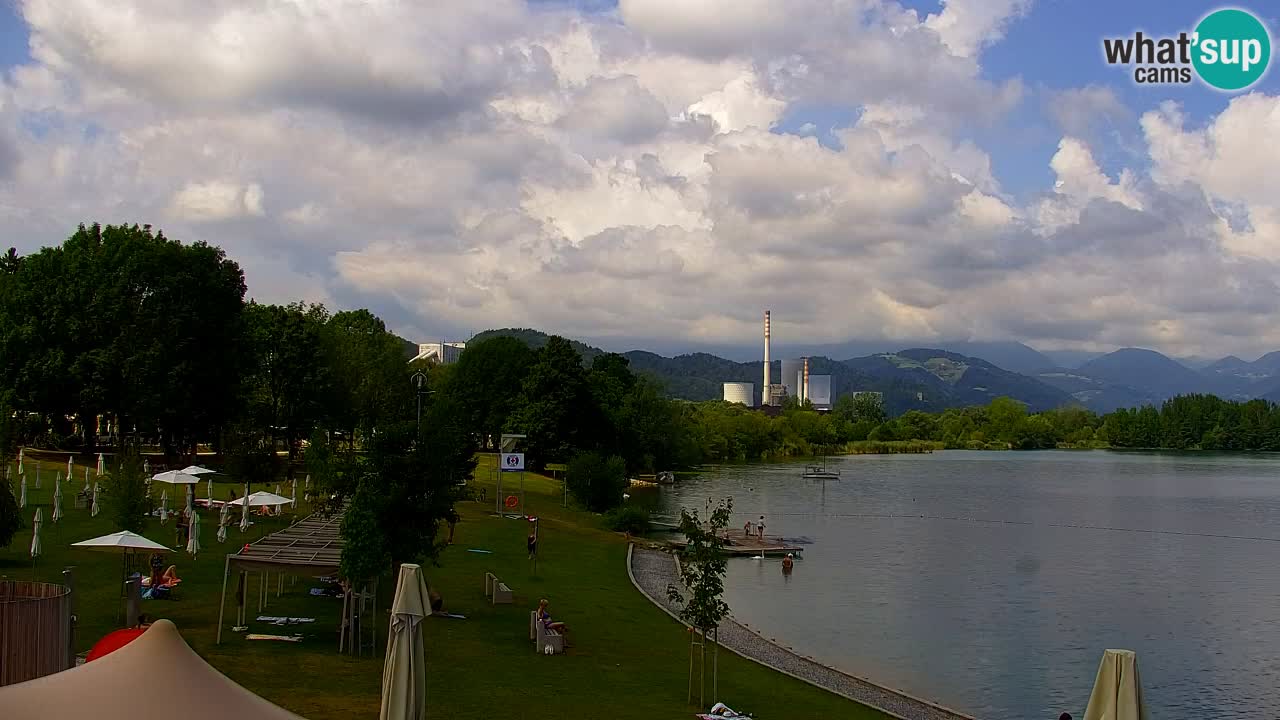 Webcam lago Velenje – Vista en directo desde Velenje Beach