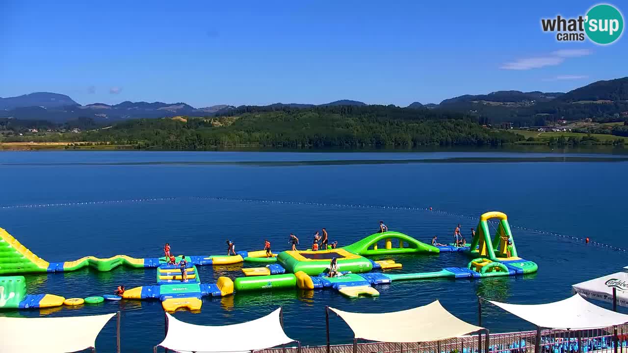 Web kamera Velenjsko jezero – Plaža Velenje uživo
