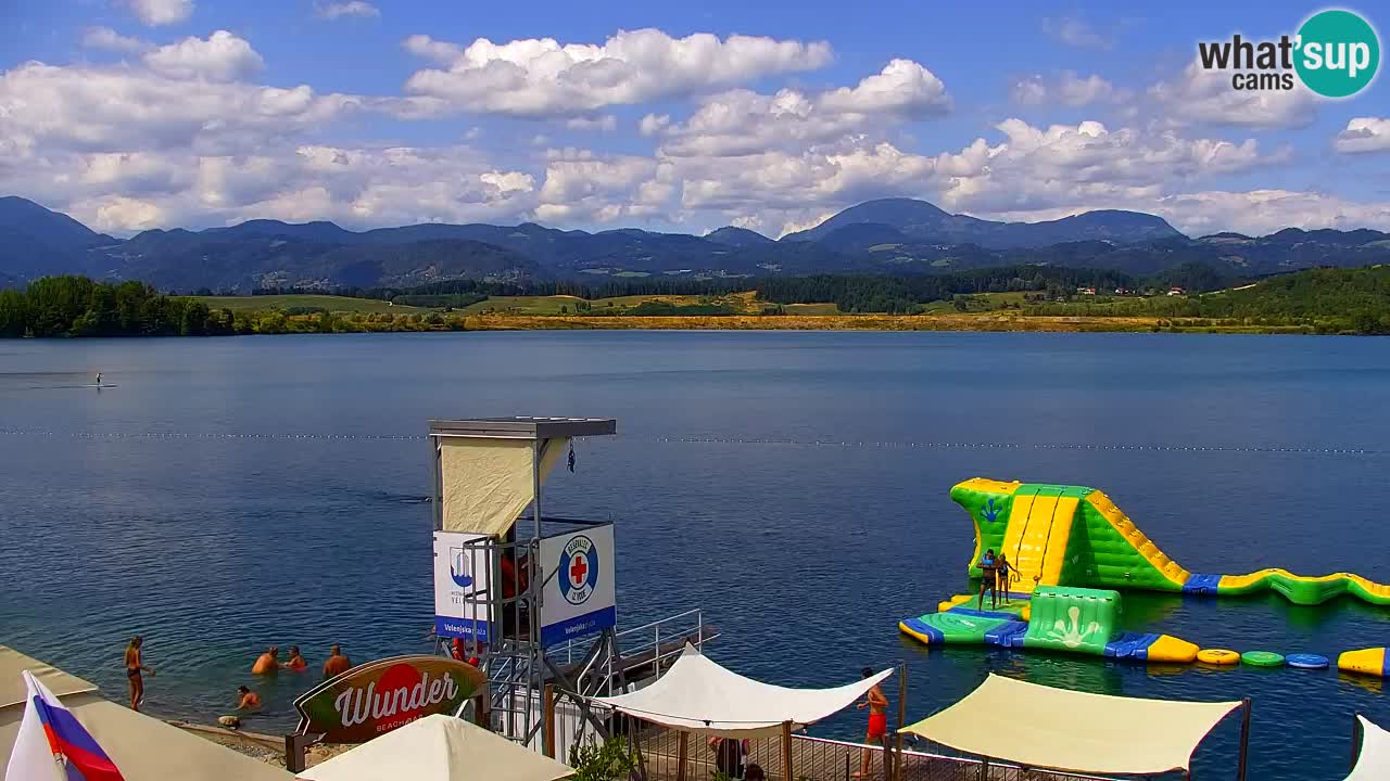 Web kamera Velenjsko jezero – Plaža Velenje uživo