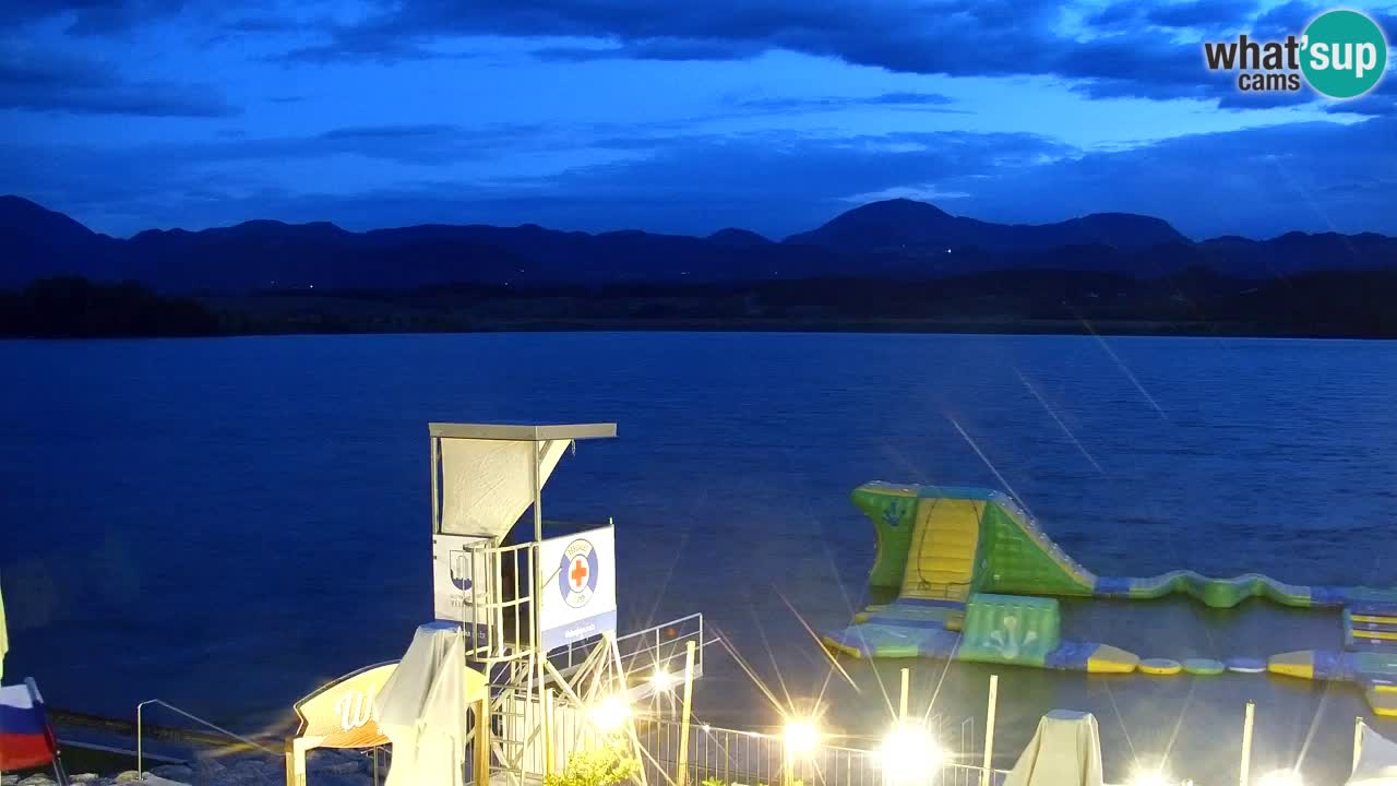 Webcam lago Velenje – Vista en directo desde Velenje Beach