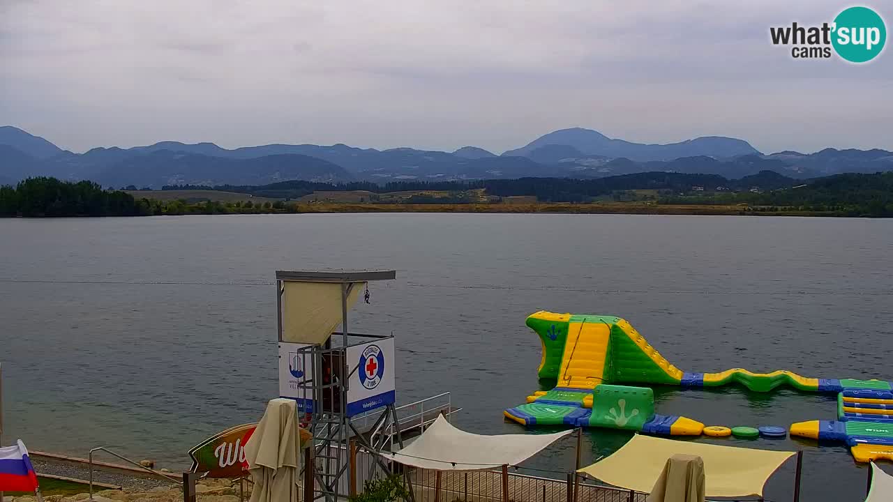 Webcam lago Velenje – Vista en directo desde Velenje Beach