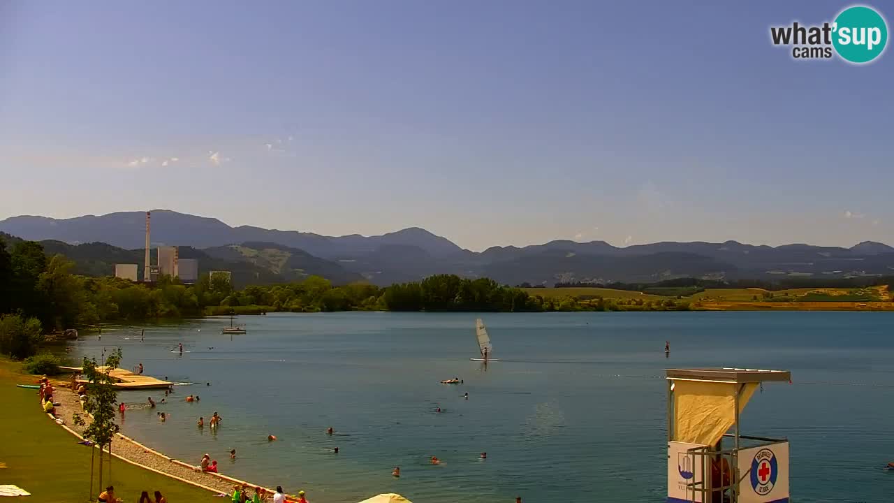 Web kamera Velenjsko jezero – Plaža Velenje uživo