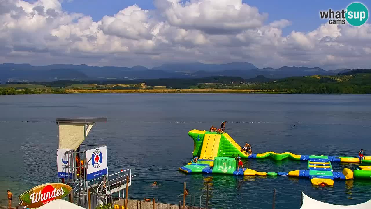 Webcam lago Velenje – Vista en directo desde Velenje Beach
