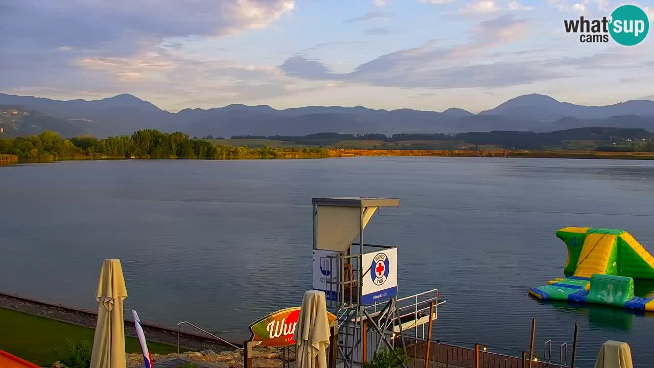 Webcam lago Velenje – Vista en directo desde Velenje Beach