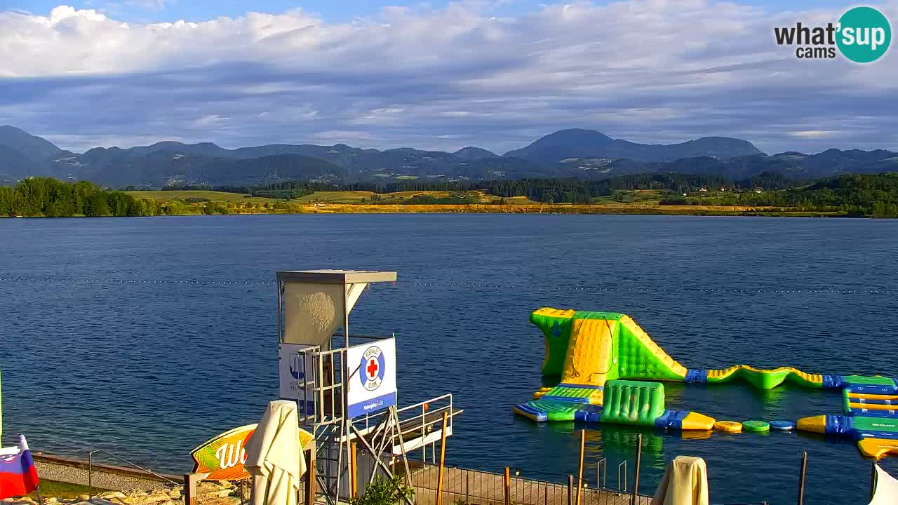 Webcam lago Velenje – Vista en directo desde Velenje Beach
