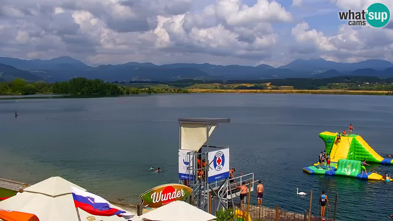 Webcam lago Velenje – Vista en directo desde Velenje Beach